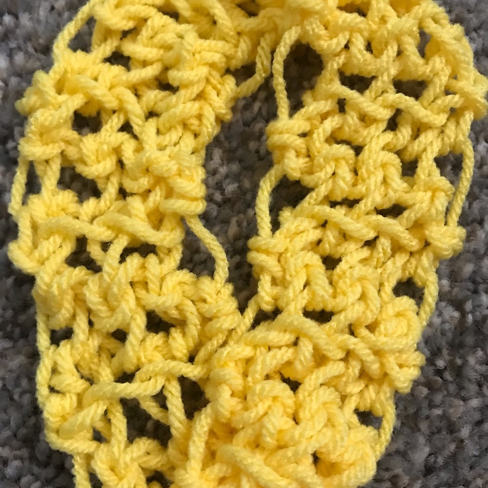 Crochet Yellow Cancer Ribbon - Picture 3 of 5